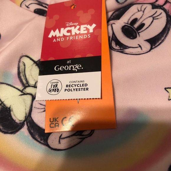 New 3 piece UPF 40t Mickey Mouse top, pants and hat by George 1 1/2 by 2 years. - Picture 4 of 11